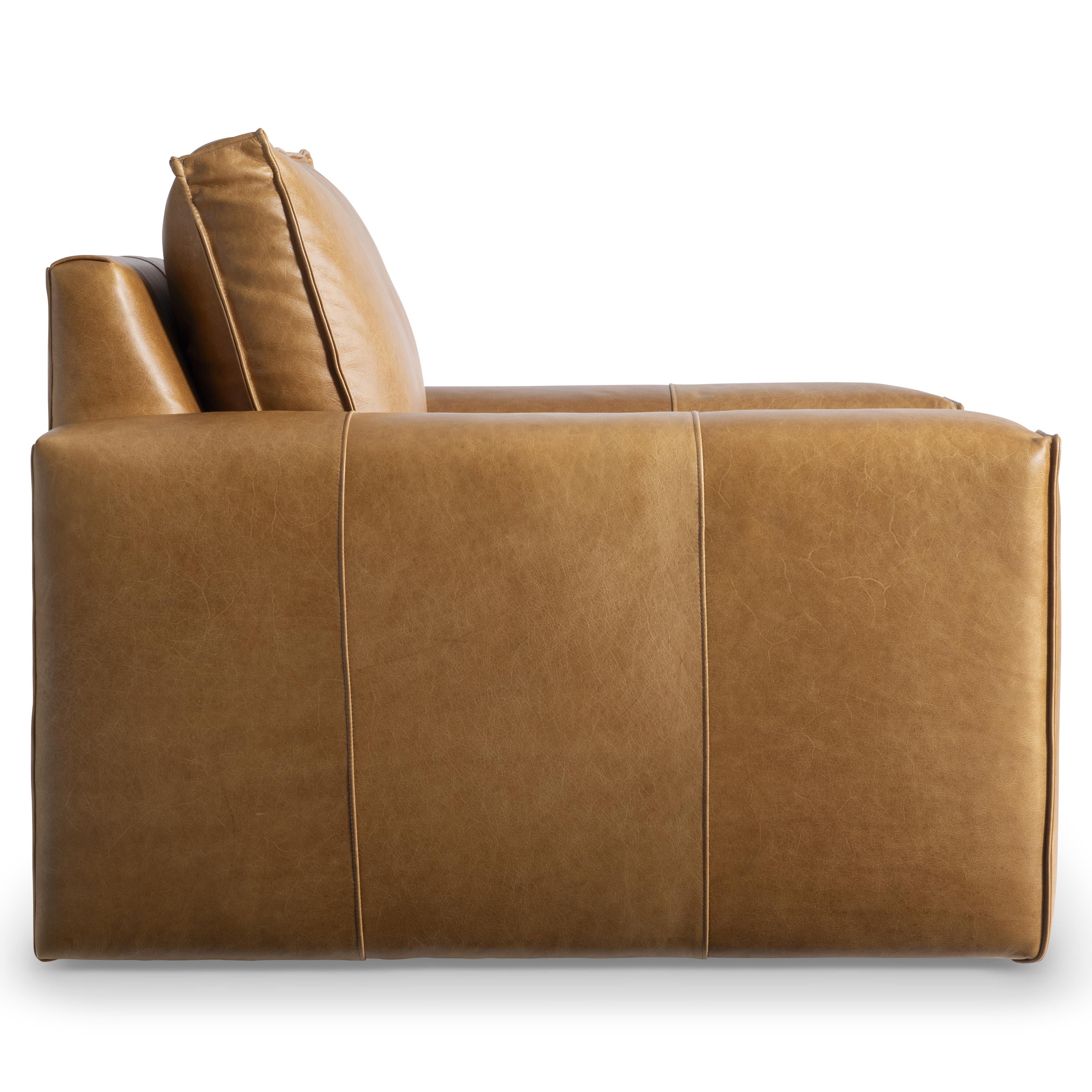 Nest leather swivel berjer