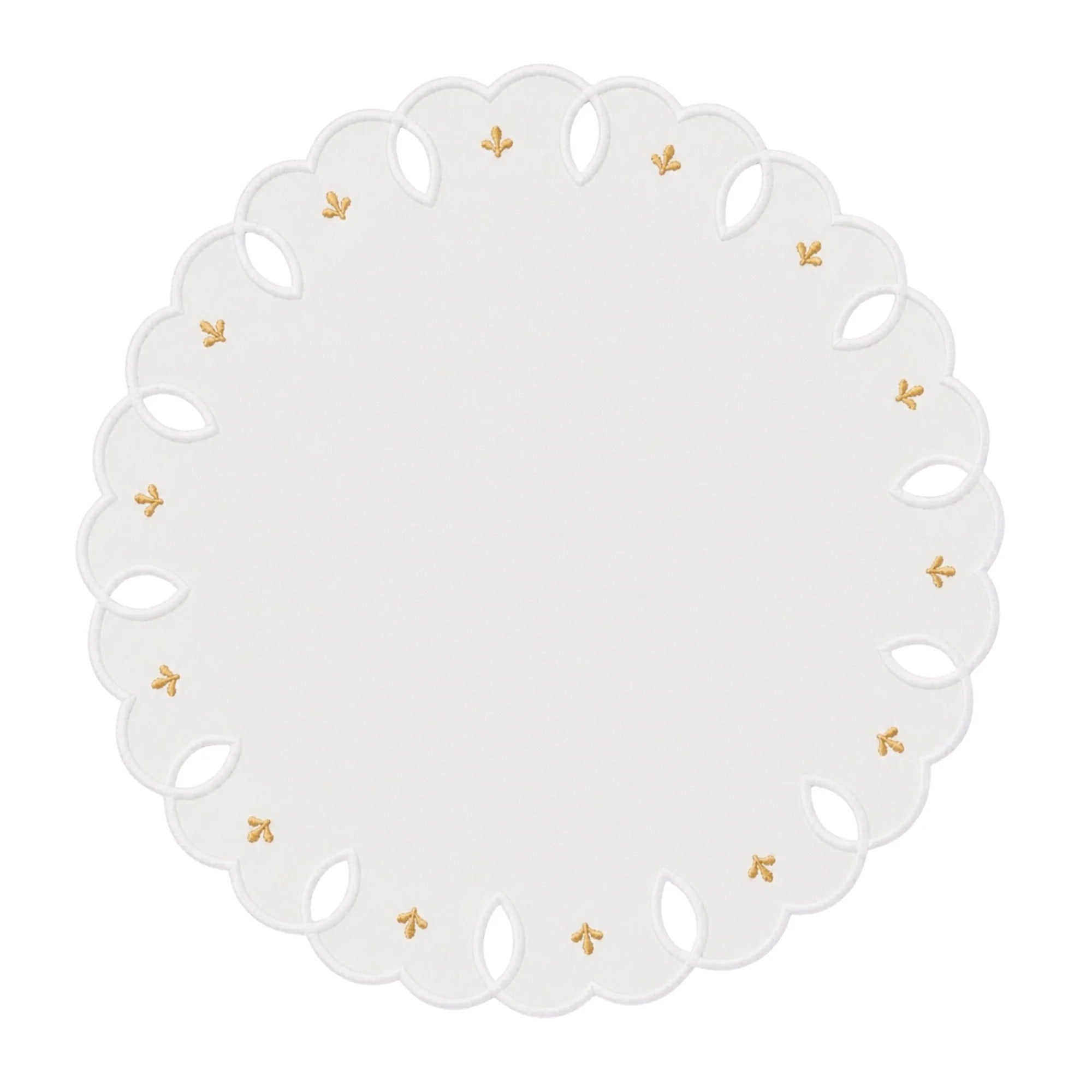 Fleur Édition No. 01 | Gold Çiçek Nakışlı 6'lı Amerikan Servis
