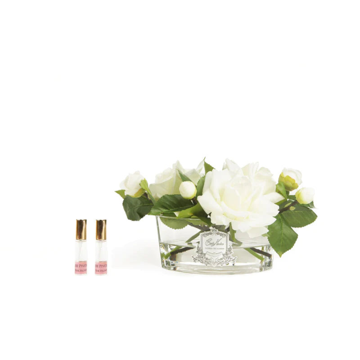 Oval Beyaz Güllü Koku