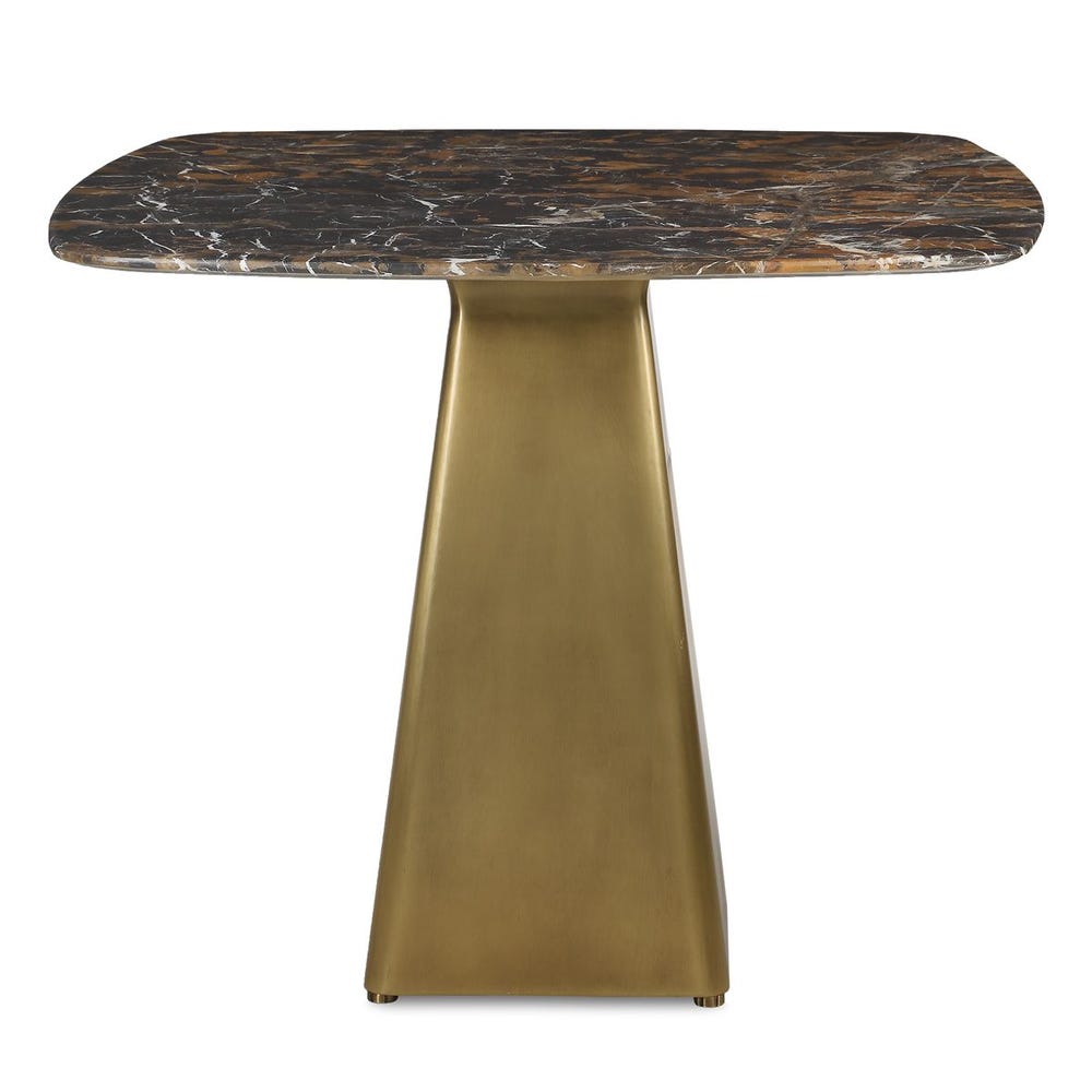 Equilateral Bistro Table - Michelangelo/Brass