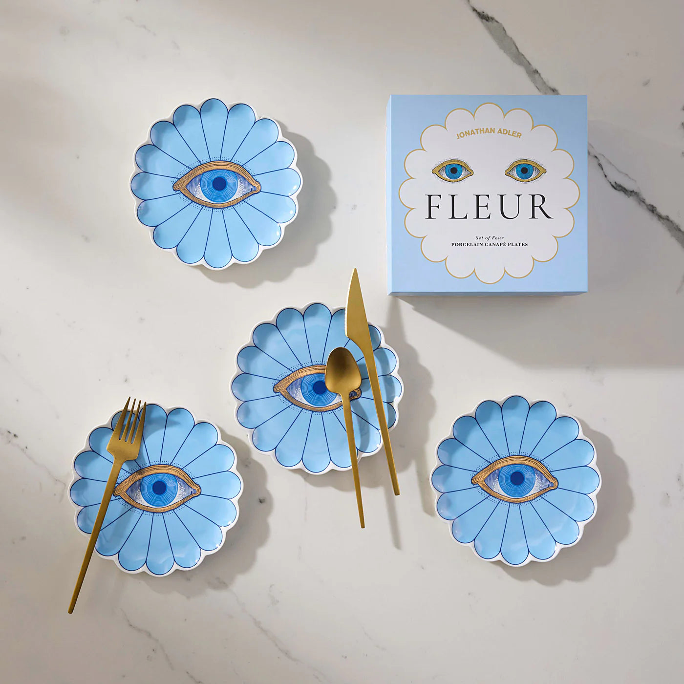 Fleur Canapé Plate Set
