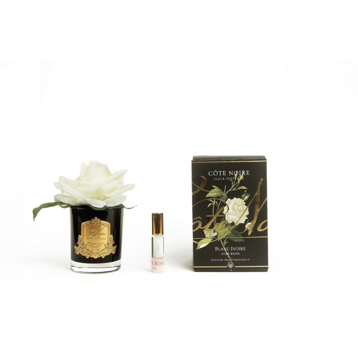 Cote Noire - White Single Rose Fragrance Gold