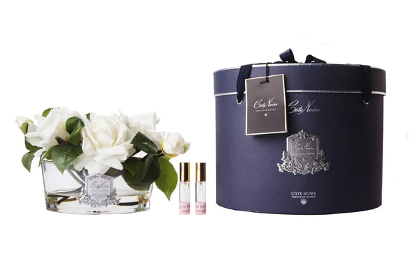 Oval Beyaz Güllü Koku