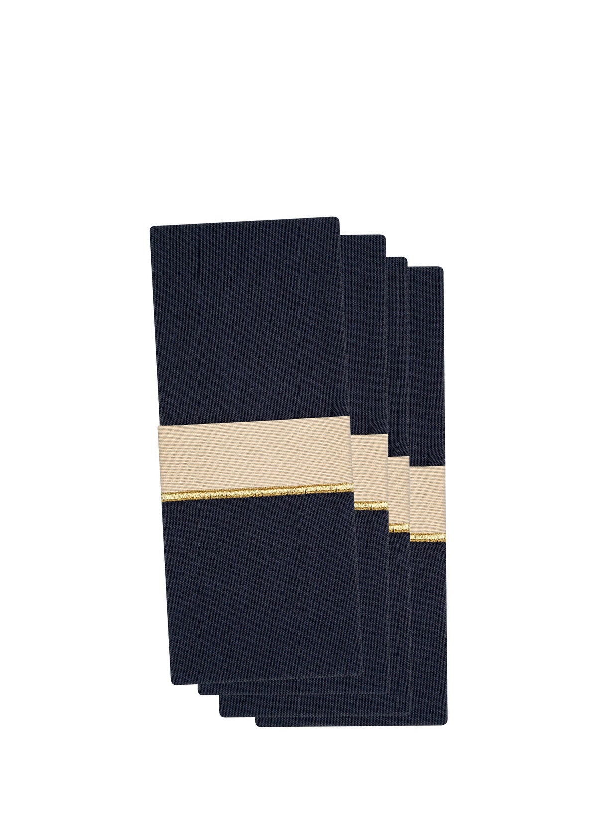 Midnight Shine Lacivert Pamuklu 6'lı Çatal Bıçak Kesesi Seti