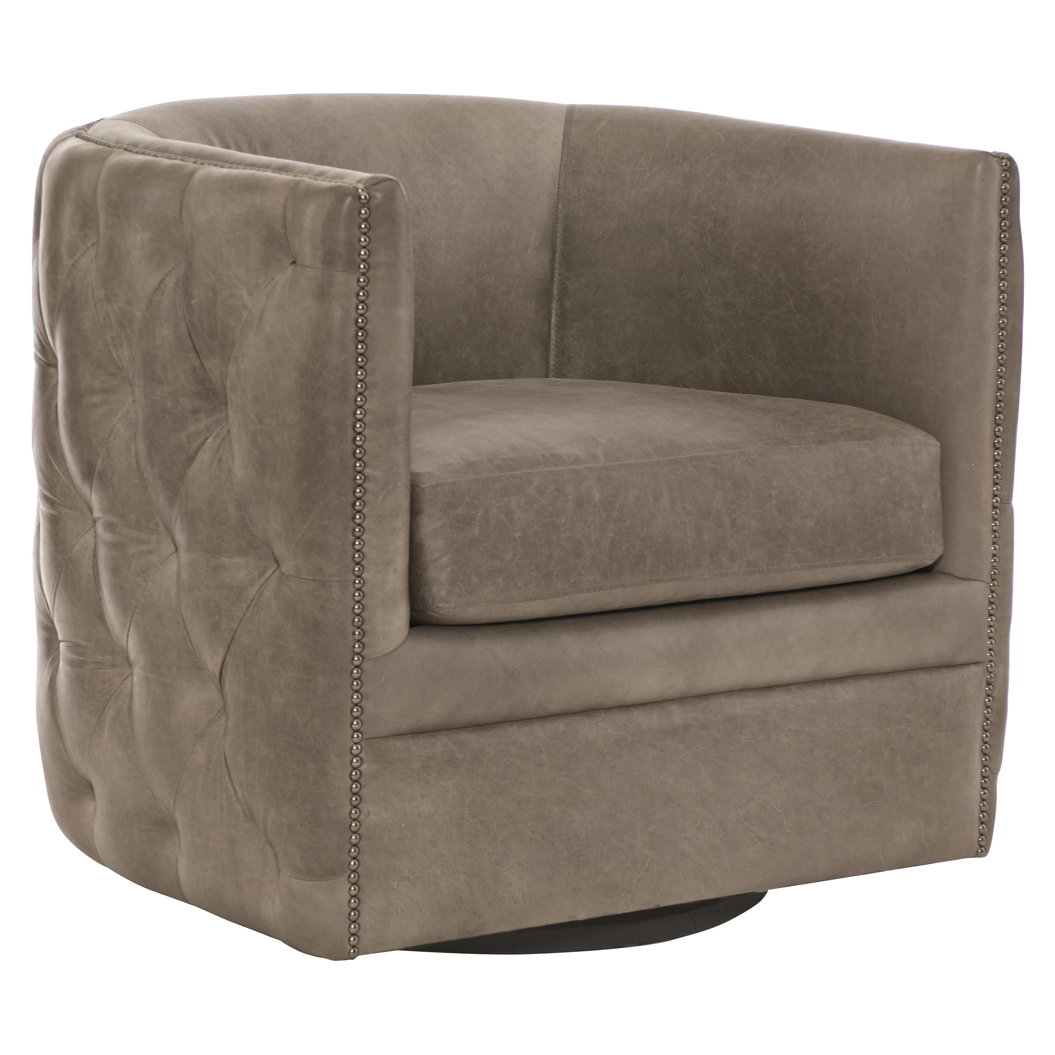 Palazzo Leather Swivel Sandalye