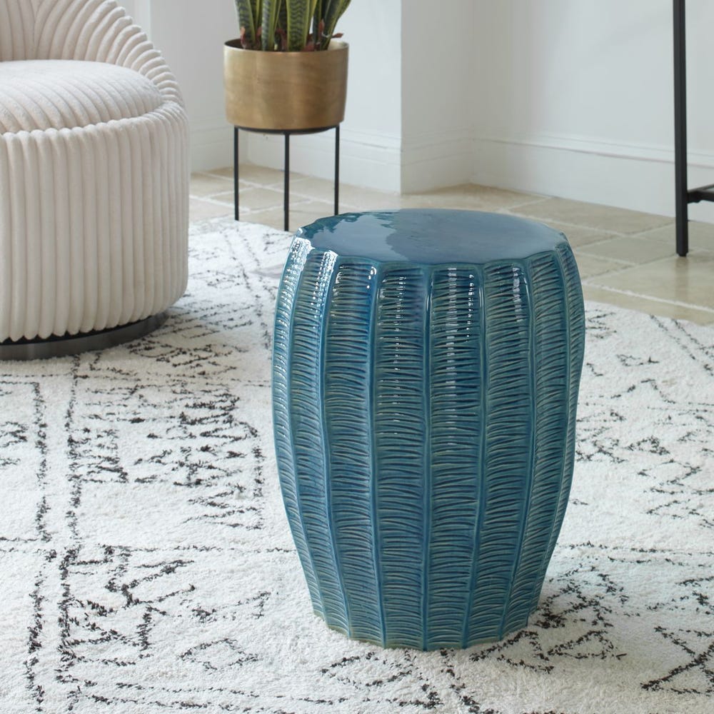 Harbor Garden Stool, Aqua