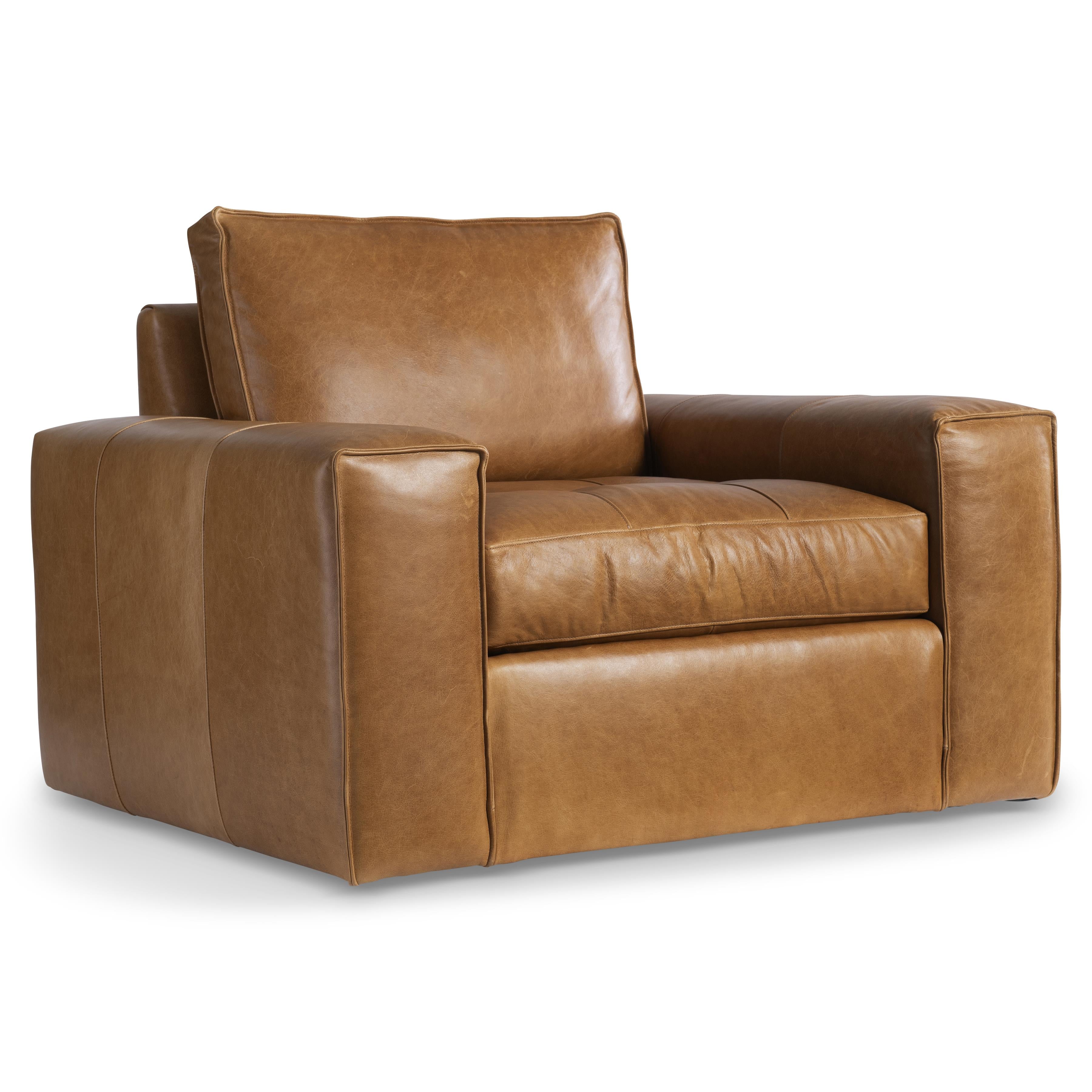 Nest leather swivel berjer