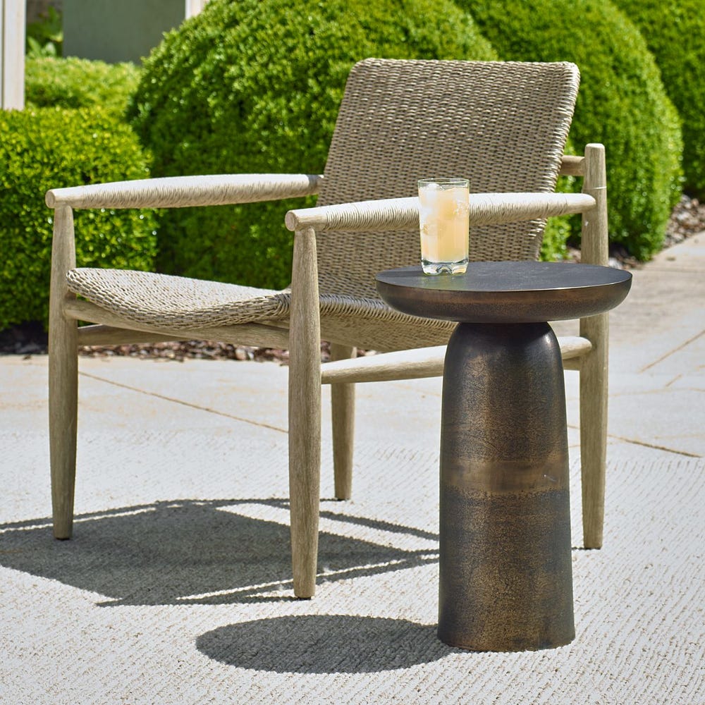 Joppa iç ve dış mekan yan sehpa, Golden Dark Bronze