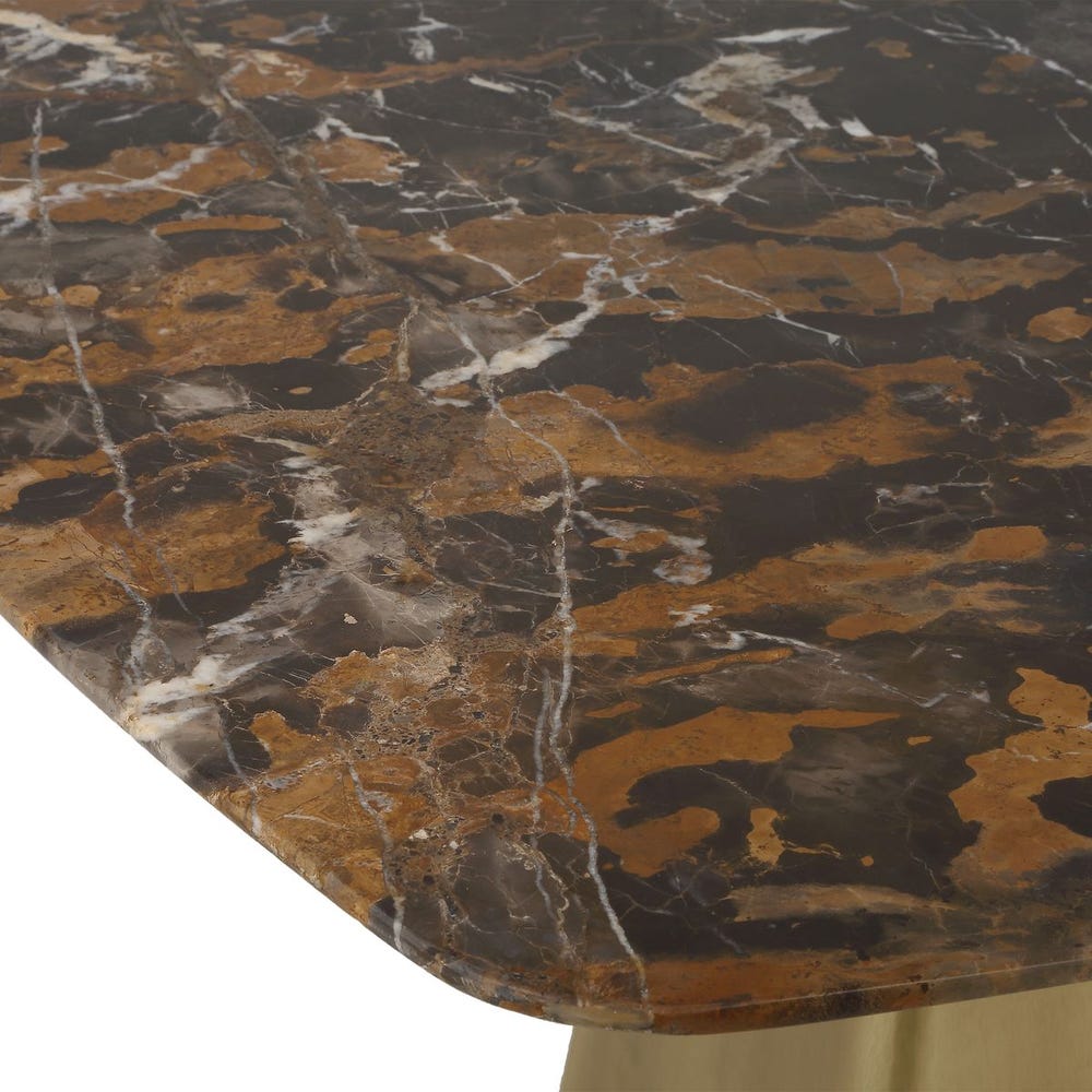 Equilateral Bistro Table - Michelangelo/Brass