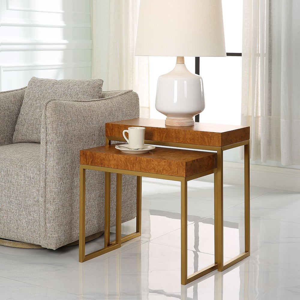 Burl-esque Nesting Tables
