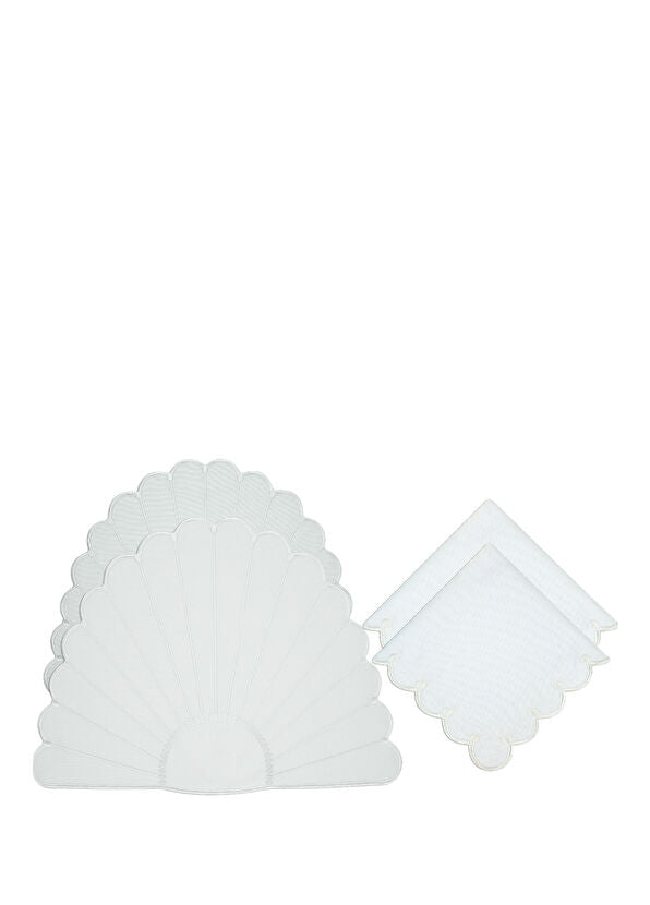 Seashell Miracle 6'lı Amerikan Servis ve Peçete Takımı