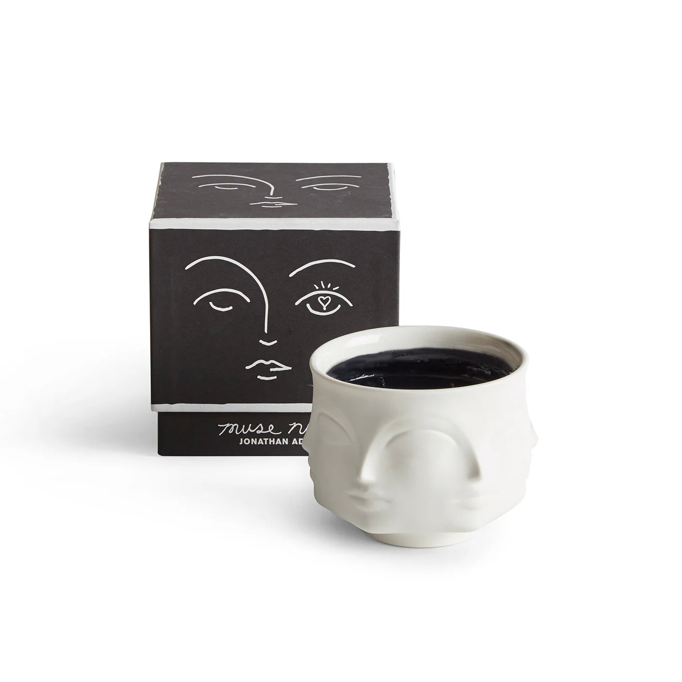 Muse Noir Ceramic Candle 
